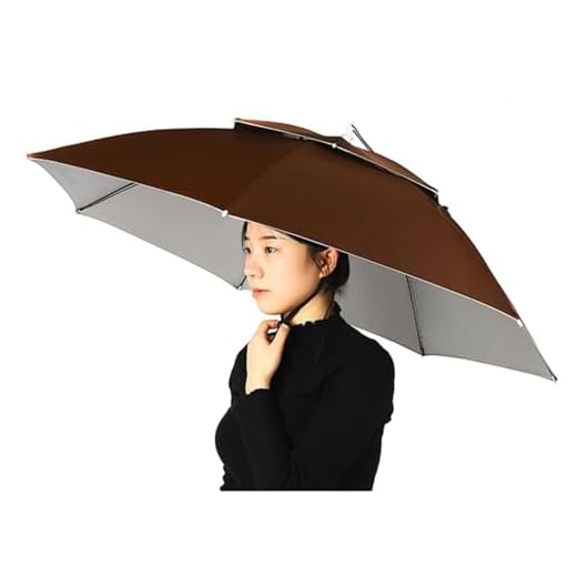 Best umbrella hats for photographers XDMINGY Double Layer Fishing Umbrella Hat