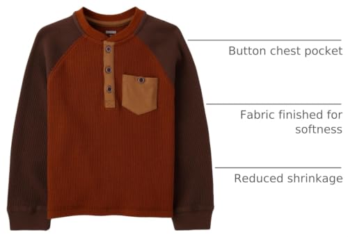 Image of Gymboree Boys and Toddler Long Sleeve Thermal Henley Shirt