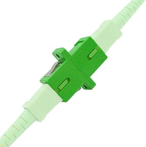 PacSatSales -SC/APC to SC/APC Fiber Couplers - 10 Pack - Single Mode SC-APC Fiber Connector. SCAPC Fiber Optic Couplers Extend APC Fiber Cables. 10 x SM SX SCAPC Fiber adapters Included