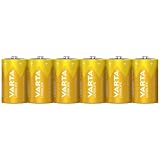 VARTA Batterien D Mono, 6 Stück, Longlife, Alkaline, 1,5V, ideal für Fernbedienungen, Wecker, Radios, Made in Ger ...