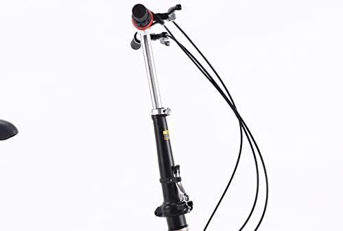 Bicicleta plegable urbana de 14 y 16 pulgadas en varios colores con piñón fijo para adultos 7