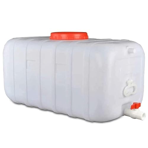 Réservoir d'eau en plastique épais 25L à 340L pour stockage d'urgence avec robinet