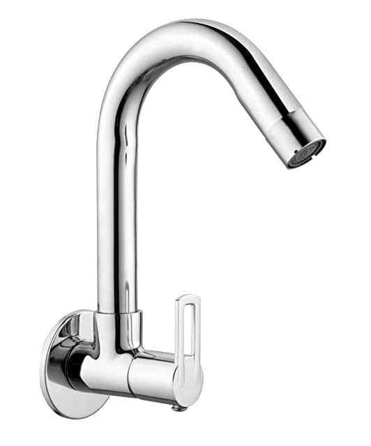 Image of CLINTON Oxy Brass Sink Cock Faucet with Wall Flange