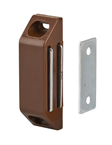THIRARD - Loqueteau magnétique force 3max 6kg, pour porte d'ameublement, marron