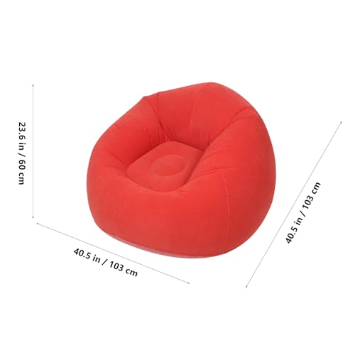 Sofá inflable de flocado portátil resistente al agua para terraza 4