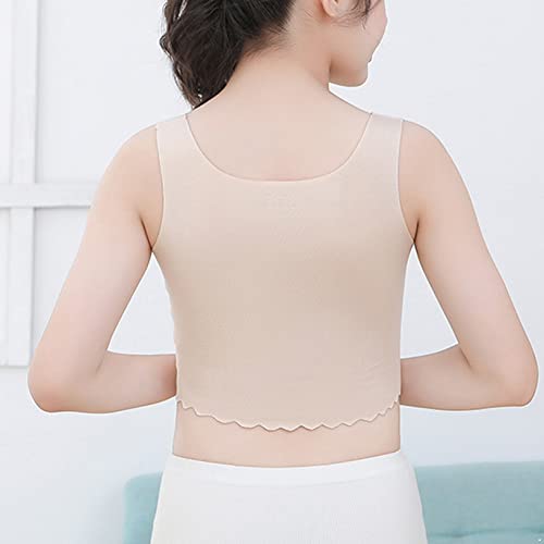 Kids Girls Training Bra Seamless Cotton Comfort Stretch Sports Cami Crop Bralette Beginner Bras2