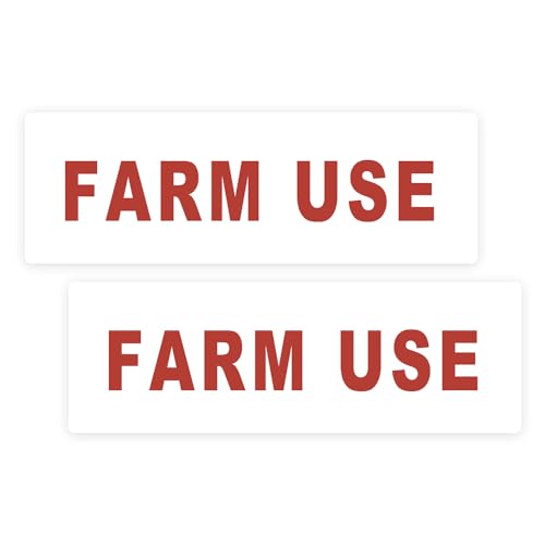 Farm Use Sticker - Agricultural Equipment Identification Label - Bumper Sticker - Outdoor Rated - Heavy Duty, Weather Proof, Ultra Durable - USA Made (6x2 inch), 2 Labels