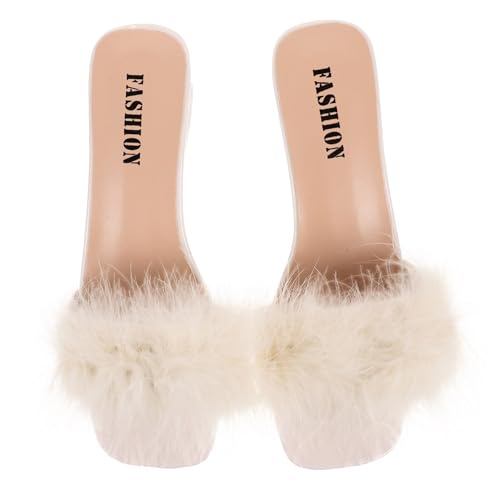 Pantoufles pour femme talon épais nu-pieds plage sandales ouvertes