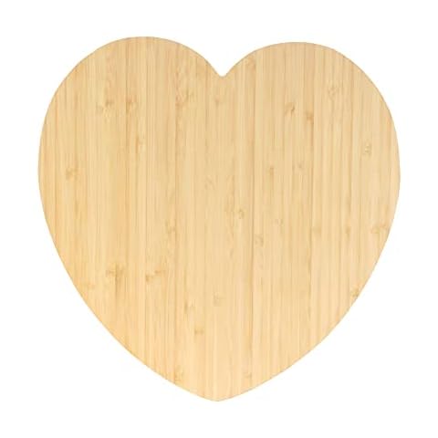 BambooMN Heart-Shaped Serving and Cutting Board Cover