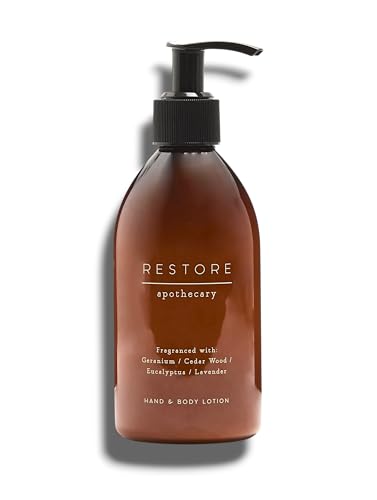 Mārks & Spēncēr | Restore Hand & Body Lotion - Geranium Cedar Wood Eucalyptus Lavender | 250mL
