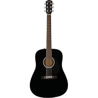Fender CD-60S Guitare acoustique en acier avec étui et accessoires Noir – Image 2