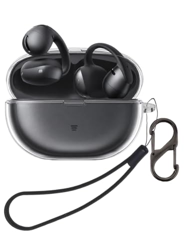 FJIASTB Shokz OpenDots Air (E210) �C���z���p�N���A�P�[�X �_���TPU�ϏՌ��ی�J�o�[ �J���r�i�ƃX�g���b�v�t�� (����)