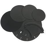 Silenciadores de batería, juego de 10 parches de tambor, cabezales de malla de goma de espuma insonorizados, almohadillas de silenciamiento gruesas, almohadilla de caja de reducción de volumen de rep