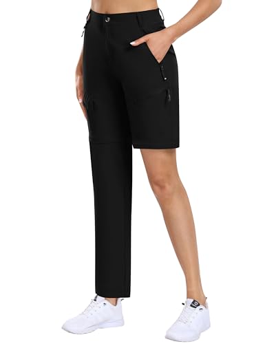 MoFiz Damen-Zip-Off-Wanderhose Wasserdicht Outdoor Stretch Hose...