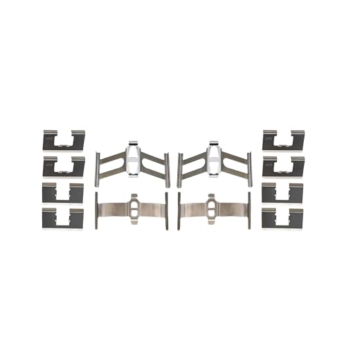 Image of Detroit Axle - Rear Brake Pads for Honda Civic Accord Prelude CR-Z S2000 Acura Legend TSX RSX Integra CL CSX EL ILX TL Vigor Suzuki SX4 Kizashi, Ceramic Brake Pads w /Hardware Replacement
