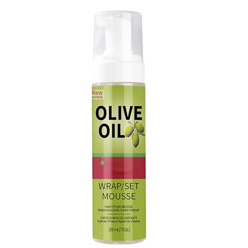 Olive Oil Styling Mousse,Hair Styling Curling Mousse,Natural Moisturizing Hair Mousse