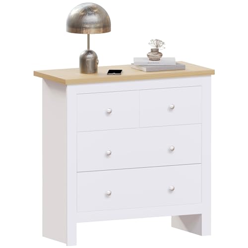 Vida Designs Kommoden & Sideboards, MDF, Spanplatte und Melaminfurnier, Weiß, Standard