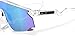 Oakley Unisex Sunglasses Clear Frame, Prizm Sapphire Lenses, 39MM