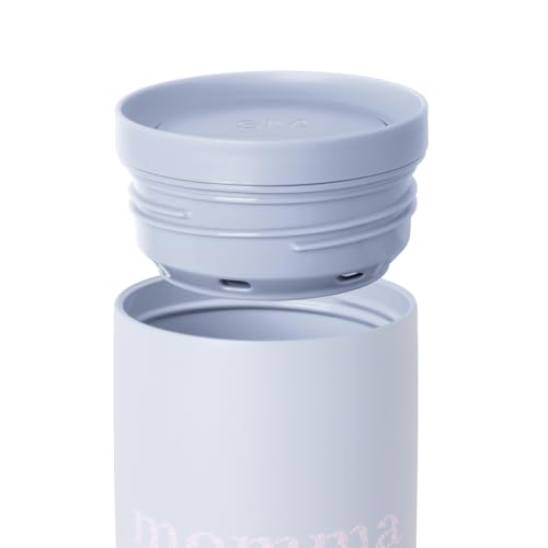 Image of Simple Modern Mother's Day Travel Coffee Mug Tumbler with 360 Lid | Gifts for Her | Ceramic-Lined Insulated Stainless Steel Cold Brew Iced Coffee Cup | Voyager Signature | 16oz | Momma