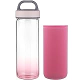 El vidrio mantiene el agua pura y fresca. Disfrute de agua dulce sin olores no deseados. Es libre de BPA, sin plomo, no tóxico.