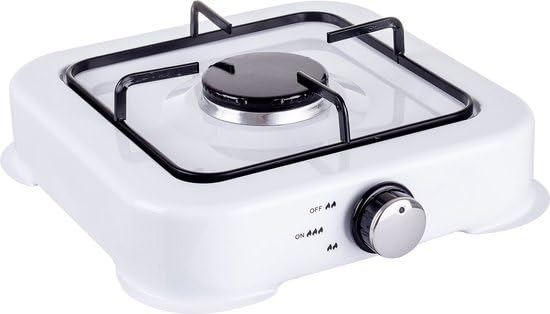 Rechaud Gaz 2 Feux SMH LINE® Réchaud à Gaz De Camping 3 Feux Avec Tuyau Et Régulateur - Gaz Propane 5,4 KW - Plaque De Cuisson De Camping - Réchaud D' Extérieur
