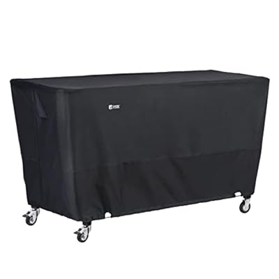 Classic Accessories Water-Resistant 63 Inch Flat Top Griddle Cover, Black, Large, Grill Cover, Grill Cover for Outdoor Grill, BBQ Cover