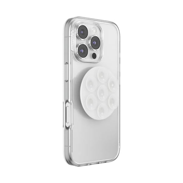 Image of PopSockets PopTop, Adhesive Phone Grip with Swappable Top, Clear - Clear
