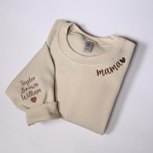 Custom Embroidered Sweatshirt Design Your Own Text, Personalized Embroidered Sweater Add Your Own Custom Text, Customized Hoodies For Man Woman, Unique Gift 11 Multi3