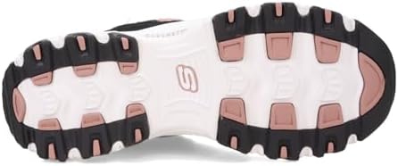 Skechers Women's D'Lites Me-Time Sneaker, Black Rose Gold, 11 | Image 6
