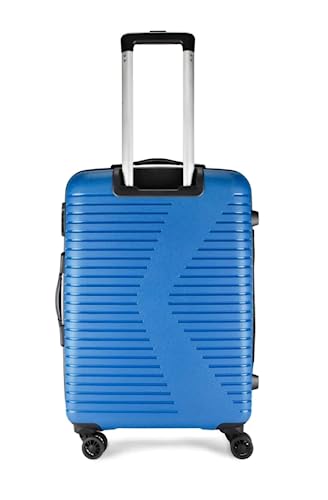 Image of VIP Karl Hard Polycarbonate Trolley Bags Set Of 3 (Small, Medium, Large) | Stylish Luggage Bags Set With Number Lock And 8 Spinner Wheels (Blue), 77 Cm