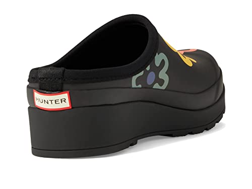 Hunter Play Flower Pop Clogs For Women - Non-Slip, Waterproof With Cushioned And Textile Footbed Flower Pop Print 6 M #TOP2