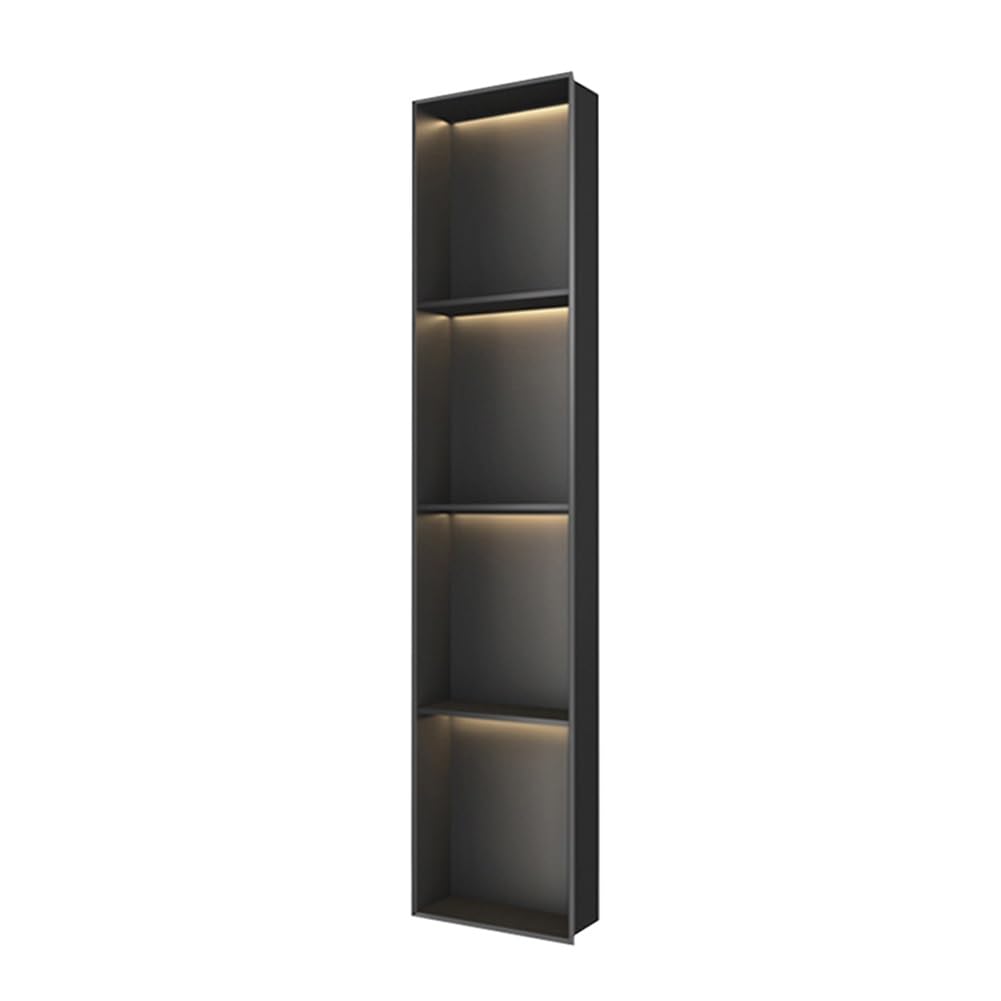 Bathroom Wall Niche LED Light Stainless Steel Shower Waterproof Recessed nizer Shelf Wall-rted Storage Caddy for Bathroom