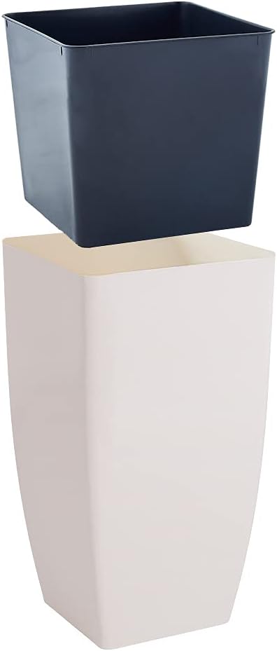 Gardenera ALEANA Planter - Quadro - 8.7 Inch Flower Pot in Cocoa (Set of 3)