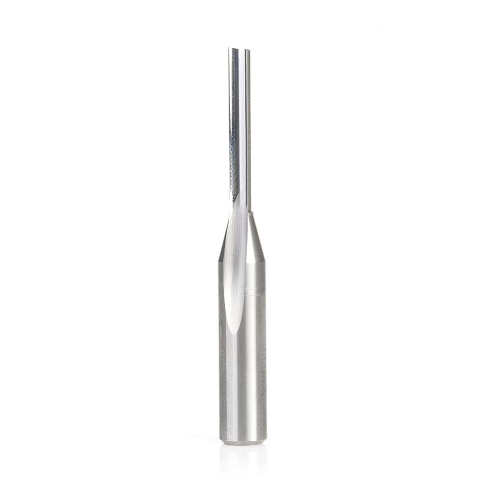 Amana Tool - 43532 Solid Carbide Single 'O' Flute Straight Grind Aluminum Cutting 3/16 Dia
