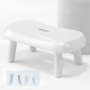 Bigcow BIGCOW-S010 Verstellbarer Toilettenhocker Weiß