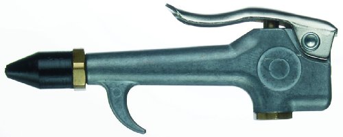 Tru-Flate 18-207 Lever Style Blowgun with Rubber Tip for Home Garage, Shop, or Industrial Use - 1/4