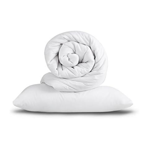 EGYPTO Soft Hollowfibre Duvet and Jumbo Pillow Set Cover