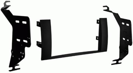Double Din Install Car Stereo Dash Kit for a Aftermarket Radio Fits 2004-2009 Toyota Prius Trim Bezel is Painted Matte Black