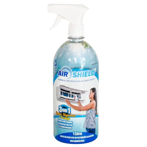 Air Shield Limpeza Higienização Bactéria Ar Condicionado 1l Anticorrosivo Com Gatilho