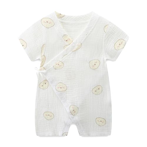 Image of Koreanmade Baby Kimono Robe Romper with Traditional Korean Design Prints 100% Cotton