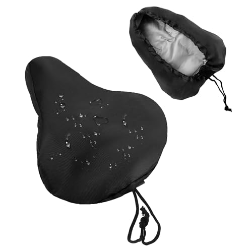 BULLSPANN 自転車 サドルカバー 防水 シートカバー 日晒し劣化防止 クロスバイク ロードバイク マウンテンバイク 自転車カバー 210Dオックスフォード素材 黒