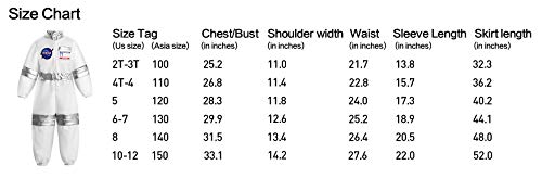 ReliBeauty Astronaut kostuum kinderen jumpsuit onesie wit - Image 3