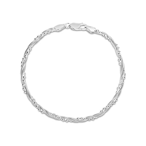 Tuscany Silver Women's Twist Snake Bracelet Cover