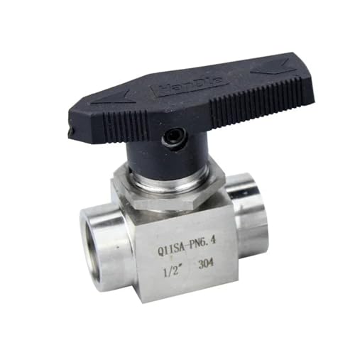 Válvula de bola 1/2 de acero inoxidable 304 para control de paso de fluidos 2