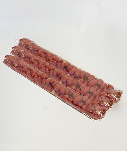 Cacahuate Garapiado Mexican Candied Peanuts, Traditional Red Sugar Coating, Sweet Crunchy Snack, 3 Pack (4.8oz Each Pack) Hecho en Mexico