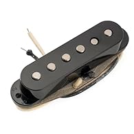 Fits Strat style electric guitar, bridge position Staggered Alnico 2 magnet pole pieces pickup, is similar with F Custom FAT60S Strat pickups, deliver sweet 1960s single-coil Strat sound with plenty of crisp articulation. The overwound design added l...