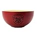 Harry Potter – Cuenco de cereales – Logo de Hogwarts – Cuenco de cerámica XXL – 9 3/4 – Rojo – 600 ml