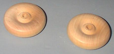 50 Wood 1-1/2 Inch Toy Wheel W/1/4 Hole