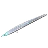 FLAT LONG JIG TYPE太刀鰆 フラットロングジグ タイプ 太刀鰆 単品 スケールシルバーグローヘッド 150g 釣具 ジグ ジギング サワラ 太刀魚 青物 真鯛 カンパチ ハタ BAKSTORM バクスト