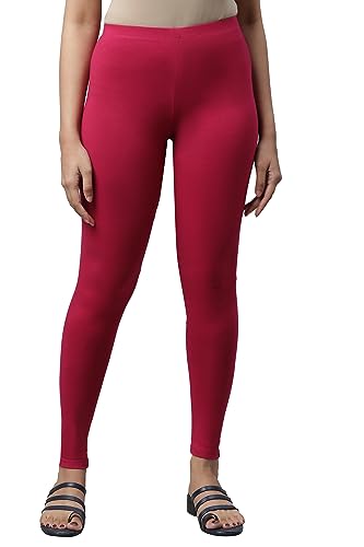 Image of Aurelia Cotton Skinny Lycra Strechable Pants for Women | Ankle Length Leggings for Women | Cotton Leggings for Women | Lycra Leggings for Women | Leggings for Women
